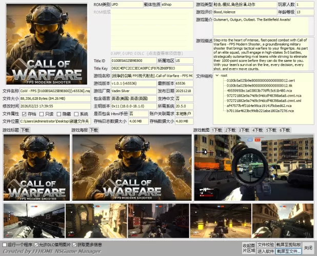 [战争的召唤 FPS现代射击].CoW - FPS英文+1.0.1补丁-switch游戏下载社区
