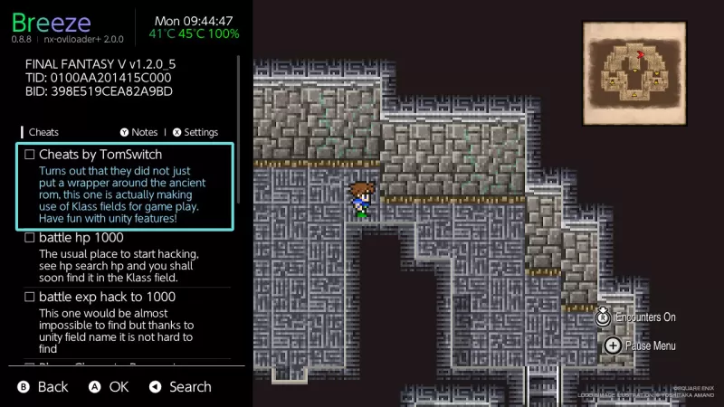最终幻想 5 金手指 FINAL FANTASY V 1.2.0_5 - switch520