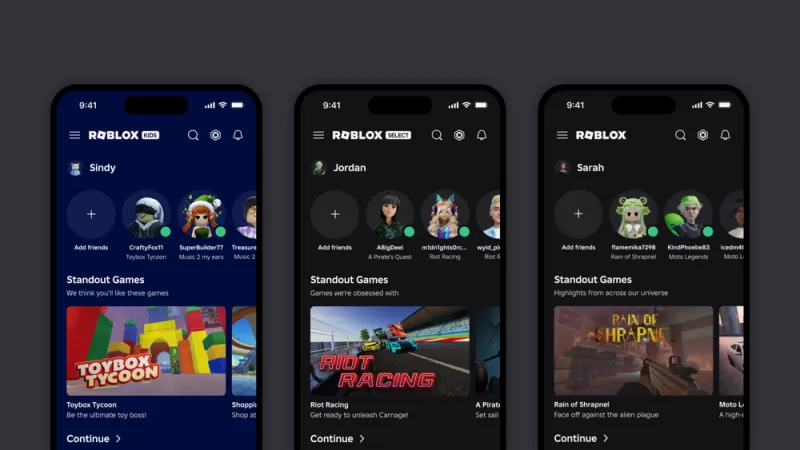 针对不同年龄层的 Roblox 儿童账户及精选账户全球上线 让用户根据年龄游玩相应游戏与功能-switch游戏下载社区 针对不同年龄层的 Roblox 儿童账户及精选账户全球上线 让用户根据年龄游玩相应游戏与功能-switch游戏下载社区