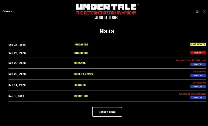 《UNDERTALE》全球巡回音乐会宣布 11/1 前进高雄 6/25 售票开跑-switch游戏下载社区 《UNDERTALE》全球巡回音乐会宣布 11/1 前进高雄 6/25 售票开跑-switch游戏下载社区
